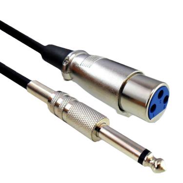 Imagem de Cabo De Microfone 5 Metros Niquel P10 Mn+cannon Femea