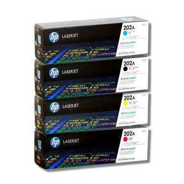 Imagem de Kit 4x Toner 202a Hp Original (4 Cores) Cf500a Cf501a Cf502a Cf503a M281fdw M254dw