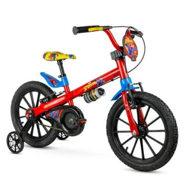 Imagem de Bicicleta Infantil Aro 16 Spider Man Com Garrafinha Homem Aranha 2  - 