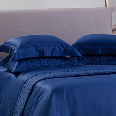 Imagem de FRONHA RAGGIO DI LUNA BREEZE AZUL 100% ALGODÃO CETIM 400 FIOS 50X90