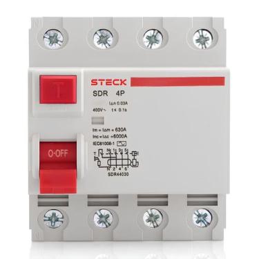 Imagem de Interruptor Diferencial DR 4P 63A SDR46330 - Steck
