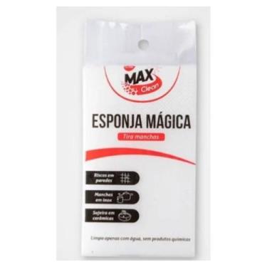 Imagem de Esponja Mágica Branca Para Limpeza Tira Manchas Max Clean - Clink