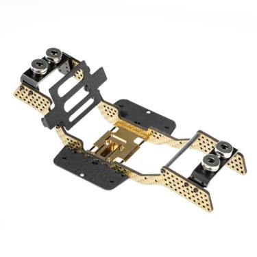 Imagem de RampCrab Carbon Fiber Chassis Kit for SCX24, 7° Angled Skid, LCG Chassis Kit for Axial SCX24 C10 Upgrade Parts, JLU, Bronco, Deadbolt, Golden