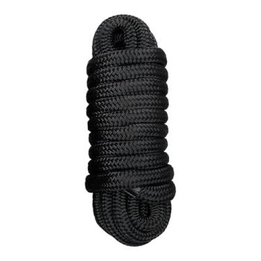 Imagem de menolana Linha de ancoragem para barcos, linha de ancoragem de nylon trançado duplo, linhas de portáteis reutilizáveis, comprimento prático de 4,5 m, corda de