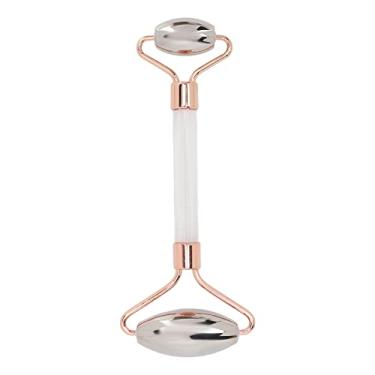 Imagem de Sluffs Stainless steel portable ergonomic facial roller massager suitable for arms, legs, back, and shoulders