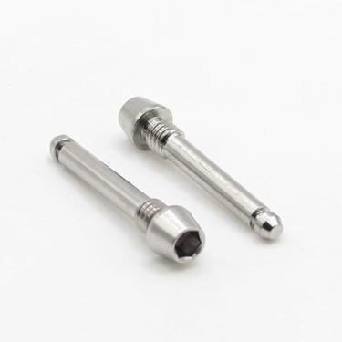 Imagem de Easybikeparts Pino de retenção de pastilhas de freio de titânio para SRAM DB, nível, guia, guia RE, DB8 e freios de código (pacote com 2) (prata)