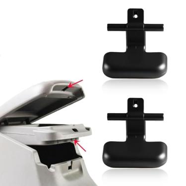 Imagem de FUSCH Clipe de trava de apoio de braço inferior superior preto para console central compatível com Hyundai Sonata 2009-2010 Substituir # 84661-3K000V2 84662-3K000V2