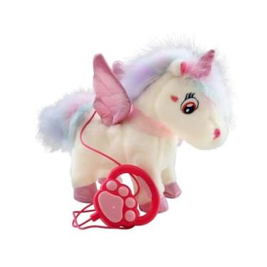 Imagem de Bicho Pelúcia Unicórnio Canta Repete Fala C/Luzes -Zoop Toys