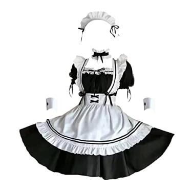 Imagem de kowaku Roupa de Empregada Doméstica Cosplay Vestido Lolita, XL