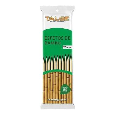 Imagem de 50 Palitos De Bambu Espeto Para Churrasco 25Cm