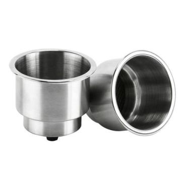 Imagem de Porta Copos de Embutir em Aço Inox para Barcos e Lanchas - REI MARINE