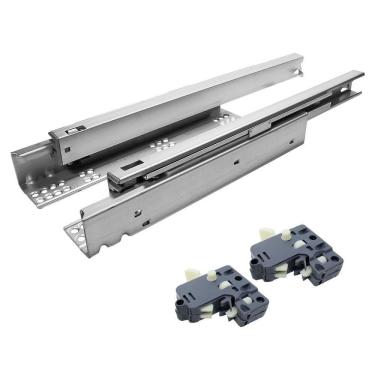 Imagem de Corrediça Oculta Invisível Com Amortecedor 35 Cm 35kg Par