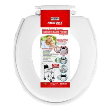 Imagem de Assento Sanitário Almofadado Para Cadeira De Banho Fechado - MEBUKI