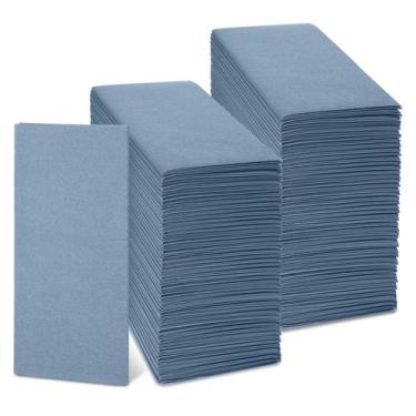 Imagem de Guardanapos de jantar descartáveis Jeyiour Dusty Blue 40x40cm 150 unid