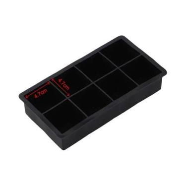 Imagem de Forma De Silicone Grande Para Cubos De Gelo Com Tampa, Bandeja De Gelo
