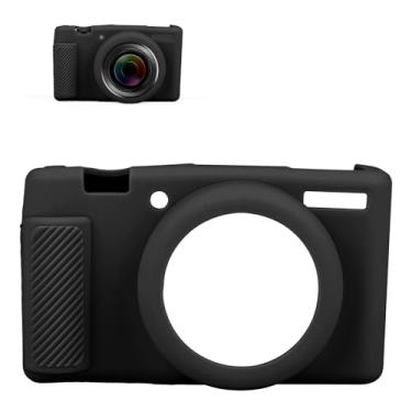 Imagem de Capa Protetora para Câmera Sony ZV-1F/ZV-1 II/ZV-1M2, Capa Protetora Câmera de Tela Anti-Riscos Silicone Ultrafina e Macia Presente para Entusiastas Digitais (Preta)