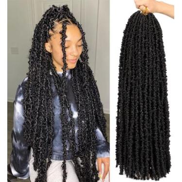 Imagem de Cabelo de crochê ZRQ Butterfly Locs 30 cm sintético, pacote com 6 unid