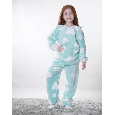 Imagem de Pijama Infantil Estampa Aleatória - Fleece Dunabella - dunabella cloth