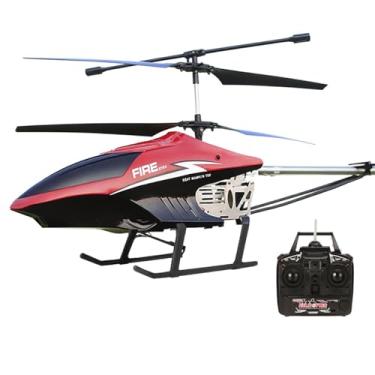 Imagem de Helicóptero de Controle Remoto Grande 80cm RC – 2.4G 3.5CH, Bateria Recarregável, Drone Brinquedo Durável para Crianças e Adultos, Modelo UAV, Uso ao Ar Livre (Vermelho - opção 2)