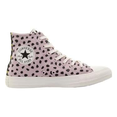 Imagem de Tênis Converse All Star Casual Hi | Cano Médio, Casual, Dia a dia, Moda, Original. (Rosa/Preto, BR, Adulto, Numérico, 33)