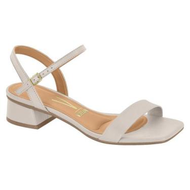 Imagem de Sandália Feminina Vizzano Salto Medio Grosso Com Fivela Conforto Origi