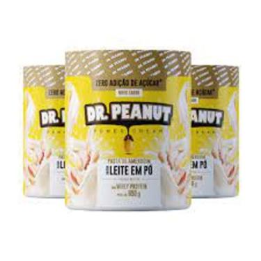 Imagem de Pasta dr peanut 3x 650g = 1950g, LEITE EM PO