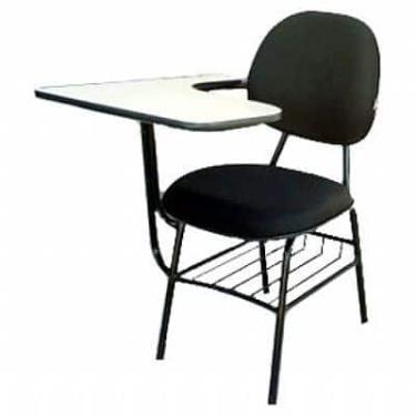 Imagem de Cadeira Universitaria executiva com prancheta frontal - Dimovesc, Pret