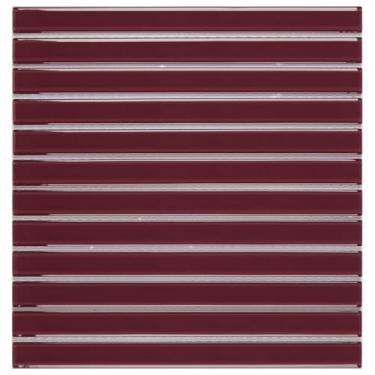 Imagem de Pastilha de Vidro Filetto 30x30,9cm Vinho