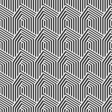 Imagem de Quadro Decorativo Abstracto com Estampa Seamless para Parede - Arte Moderna e Texturas Versáteis 30x30cm