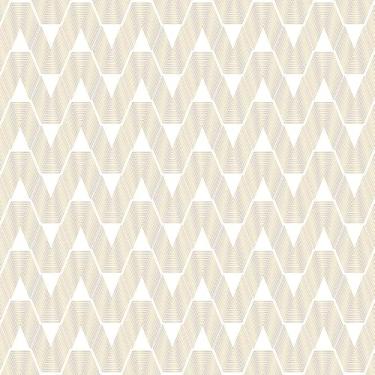 Imagem de Quadro Decorativo Geométrico com Estampa Golden Line Art para Decoração Moderna 30x30cm