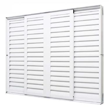 Imagem de Janela Veneziana Perfecta 6f 120x100 Branca - 1020-73 - Jap Janela Veneziana Perfecta 6f 120x100 Bc 1020-73 Jap