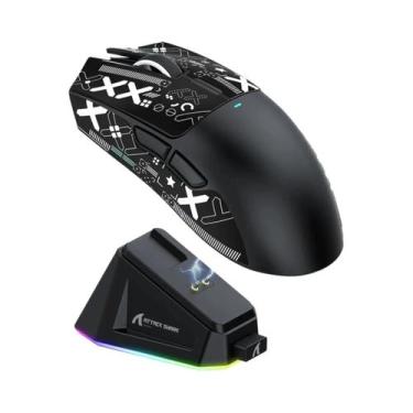 Imagem de Mouse Gamer Sem Fio RGB Attack Shark X11 22000DPI 400IPS Conexão Em 3 