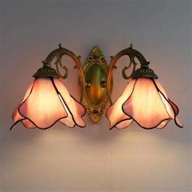 Imagem de Luminária de parede retrô americana com LED para banheiro, espelho, estilo mediterrâneo, simplicidade ideal para sala de estar, restaurante, quarto, escritório, casa de campo, hotel, café, b