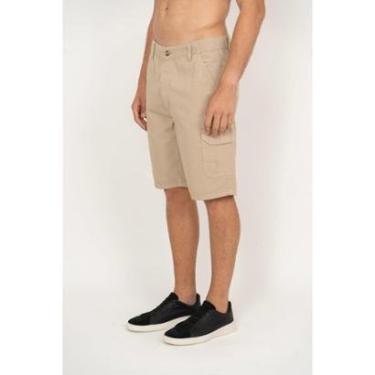 Imagem de Bermuda Sarja Cargo Aleatory Bege-Masculino