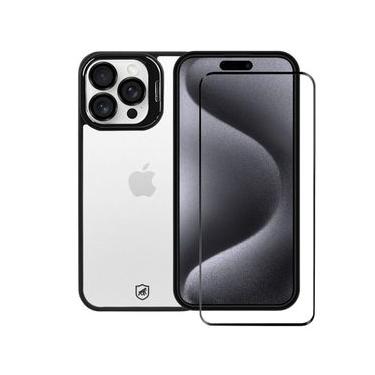Imagem de Kit Capa Gravity Preta e Película Ultra Safe para iPhone 15 Pro Max - Gshield