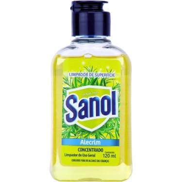 Imagem de Sanol Limpador Concentrado De Superfície Perfumador Alecrim 120 Ml Verde