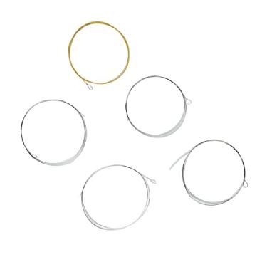 Imagem de SPYMINNPOO Conjunto de Cordas de Banjo de 5 Cordas, Ressonância Completa de Aço Inoxidável, Substituição de Banjo de Transição Suave para Músicos