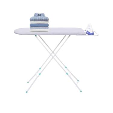 Imagem de Mesa Passadeira Taboa Passar Roupa Extra Forte + Porta Ferro