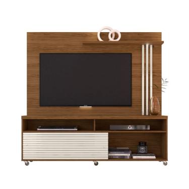 Imagem de Rack com Painel para TV até 65 Polegadas Frizz 2 Portas Naturale e Off White
