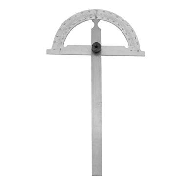 Imagem de Generic Transferidor Rotativo Cromado para Medição Precisa Em Oficinas e Projetos de Bricolage, Construção Em Aço Carbono, Localizador de ângulo de 180 Graus para Engenheiros e Artesãos