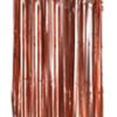 Imagem de Cortina Metalizada Rose Gold, 1m x 2m, Plástico, Decoração para Festas, Fundo para Fotos