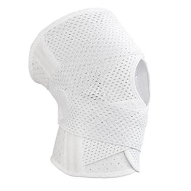 Imagem de Naroote Joelheira, Suporte de Joelho para Patela, Absorção de Suor, Branco único, Respirável, Ultrafino para Vôlei e Basquete (#12)