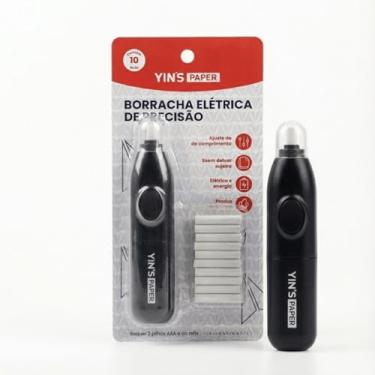 Imagem de Borracha Elétrica Profissional Para Carvão Grafite Pastel Seco Yins Paper Motor Forte Alta Rotação Remove Pigmento Sem Borrar Desenho