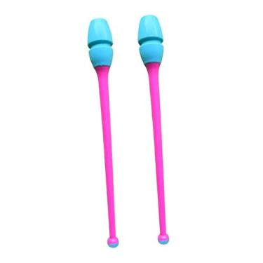 Imagem de UGPLM 2 Bastões de Ginástica Rítmica, Ferramenta para Crianças e Adultos, 35 cm de Comprimento, Acessórios de Ginástica para Treinamento, Style E