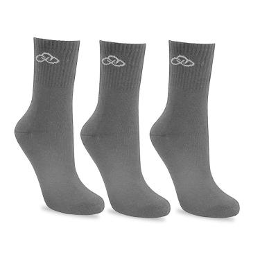 Imagem de Kit 3 Pares Meia Olympikus Algodão OIMSA81922 Conforto Macio