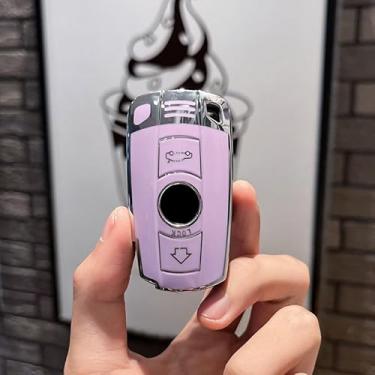 Imagem de Capa de chave de TPU macio de proteção total compatível com BMW série 1/3/5/6 X1 X3 X5 X6 M3 M5 M6 Z4 E60 E70 E71 E72 E81 E87 E88 E89 E90 E91 E92 chaveiro acessórios para chaves de carro