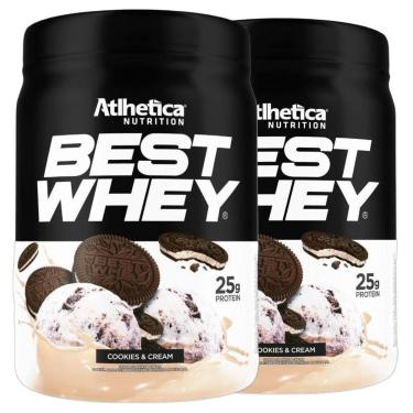 Imagem de Kit 2 Best Whey Isolado Hidro Cookies Cream 450g - Atlhetica-Unissex