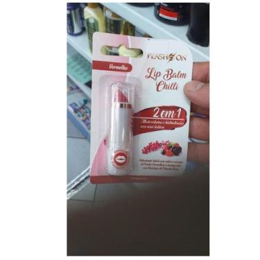 Imagem de Balm Labial Chilli Flash On Vermelho 3,8g - Hidratante e Aumento Labia