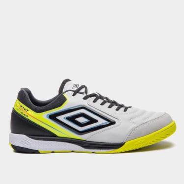 Imagem de Chuteira Futsal Umbro Adamant Master Class Pro Bump Unissex, Branco, P