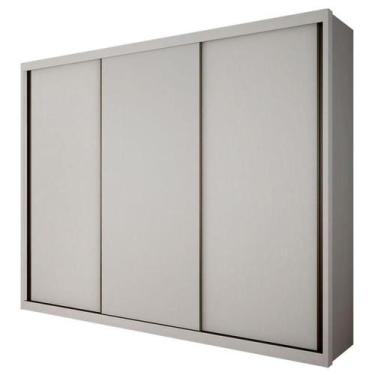 Imagem de Guarda Roupa Casal Palazzo 3 Portas 6 Gavetas Neve  Novo Horizonte